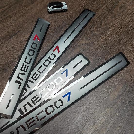 For Chery JAECOO7 J7  2024 Accessories Stainless Steel Auto Door Sill Scuff Plate Anti-Kick Pedal Trim Protect