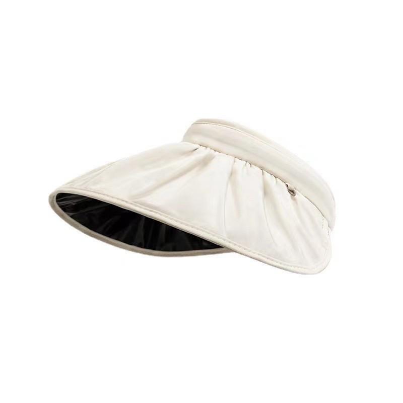 Women's Open-Top Sun Hat with UV Protection, Large Brim for Outdoor Cycling and Sunshade