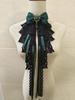 Cosplay-Kragen für Damen abnehmbar Gefälschte Kragen Original Lolita Schwarze Spitze Schleife Gotisch Hof Elegant Halsbinden für Herren Krawatte