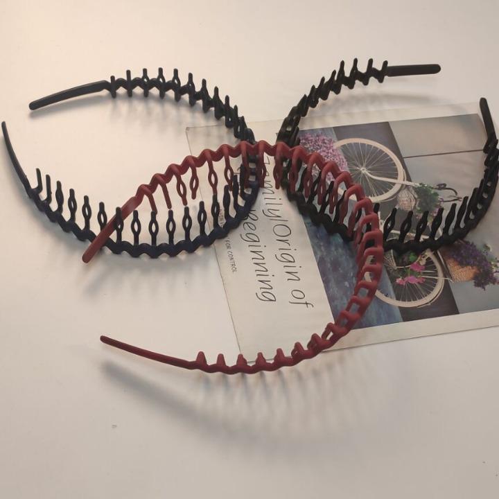 Women's Non-Slip Matte Headband with Teeth for Makeup & Bangs Control