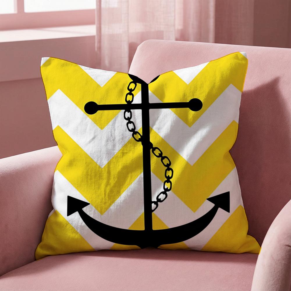 O-ocean Sailor Cushion Cover Multi-Scene Pillow Cover for Home & Car - Reversible, Soft & Durable for Daily Use