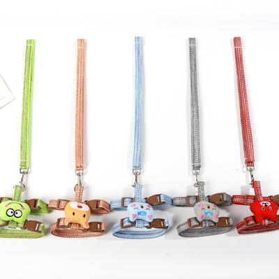 Pippi Tao Goes Out with a Special Traction Rope for I-shaped Cats, and a Cartoon Doll I-shaped Anti-break-free Cat Walking Rope.