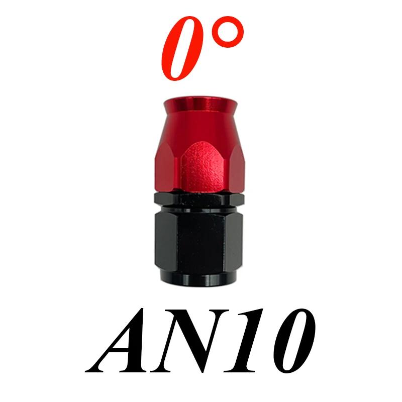 AN4 AN6 AN8 AN10 AN12 Pro otočné PTFE hadicové koncovky pro olejové a palivové hadice Rovné 0°/45°/90°/180° Znovu použitelné adaptéry koncovek hadic