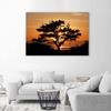 Canvas Print, Tree by the Sea At Sunset