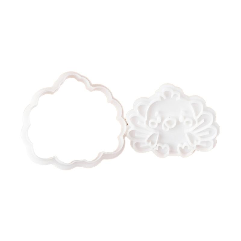 Festival Thanksgiving Themed Plastic Cookie Molds Set Includes Turkey Maples Leaf Chestnut Pumpkin Shape For Handmade Cookie