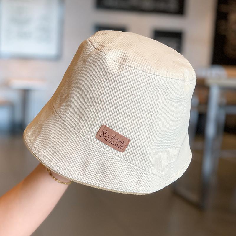 Bucket Hat Spring and Autumn Bucket Hat Showing Small Edge Sunscreen Casual Plain Basin Hat