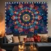 Bohemian Mandala Tapestry, Multi-Colored Floral Wall Hanging Decoration, Versatile Home Decoration Fabric