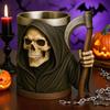 Halloween Skeleton Mug Gothic Coffee Cup Resin Tea Cup Creative Drinking Glass for Kitchen Restaurant Party Outdoors