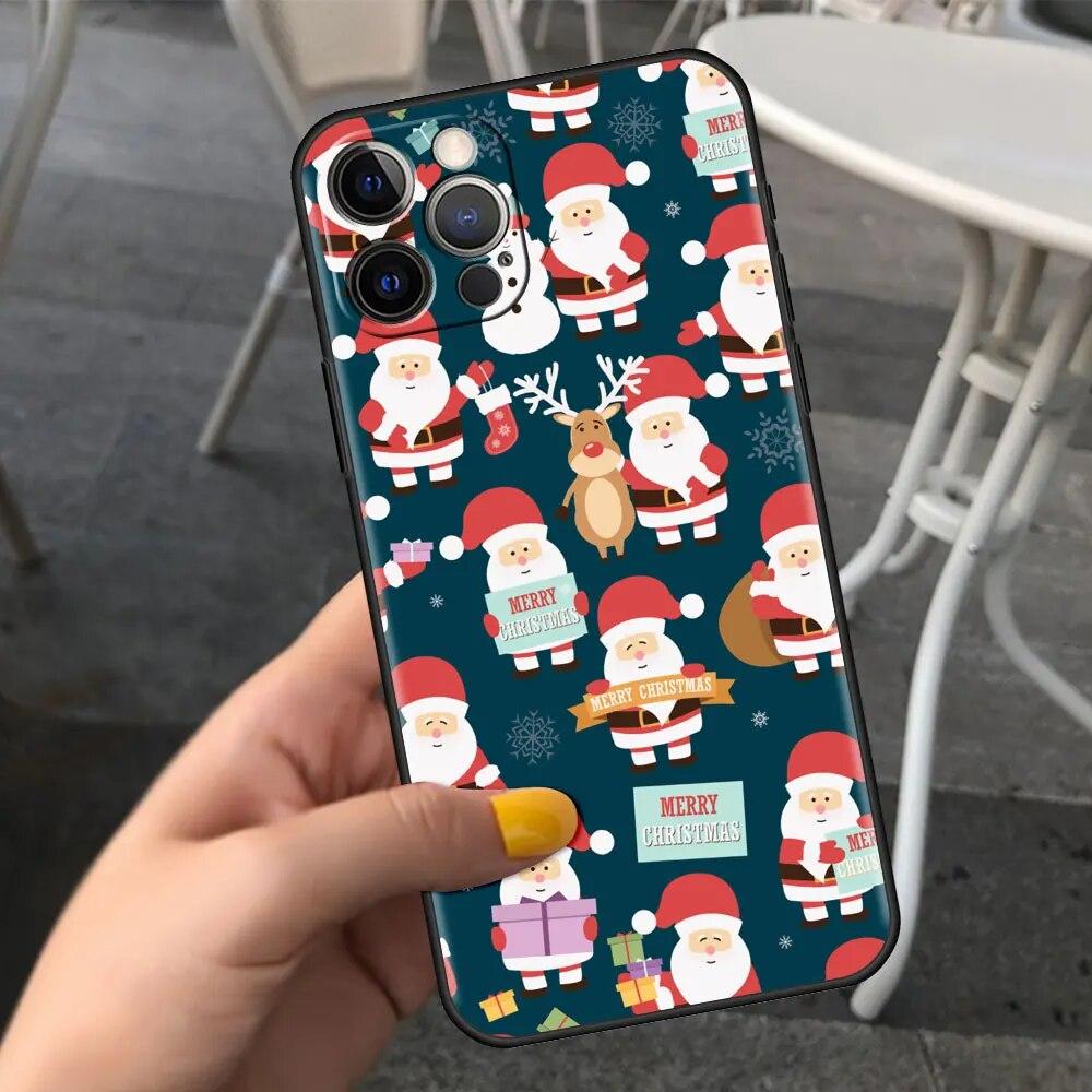 

Рождественский чехол с рисунком мультфильма для iPhone Samsung Galaxy Redmi Xiaomi Oppo OnePlus Note SA 7 8 9 10 11 12 13 14 20 21 22 23 53 54 Pro Max Plus Ultra Samsung Galaxy A12
