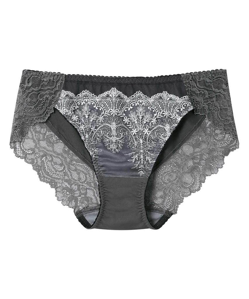 Amphi Hold Day Bra Pair with BYJ393 Hemline Show Through Outerwear Women's (PYJ193) - Panties, Doesn't