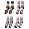 Women Vintage Faux Wool Thick Knitted Socks Winter Warmth Thermal Crew Socks for Everyday Use Cold Season Christmas Gift