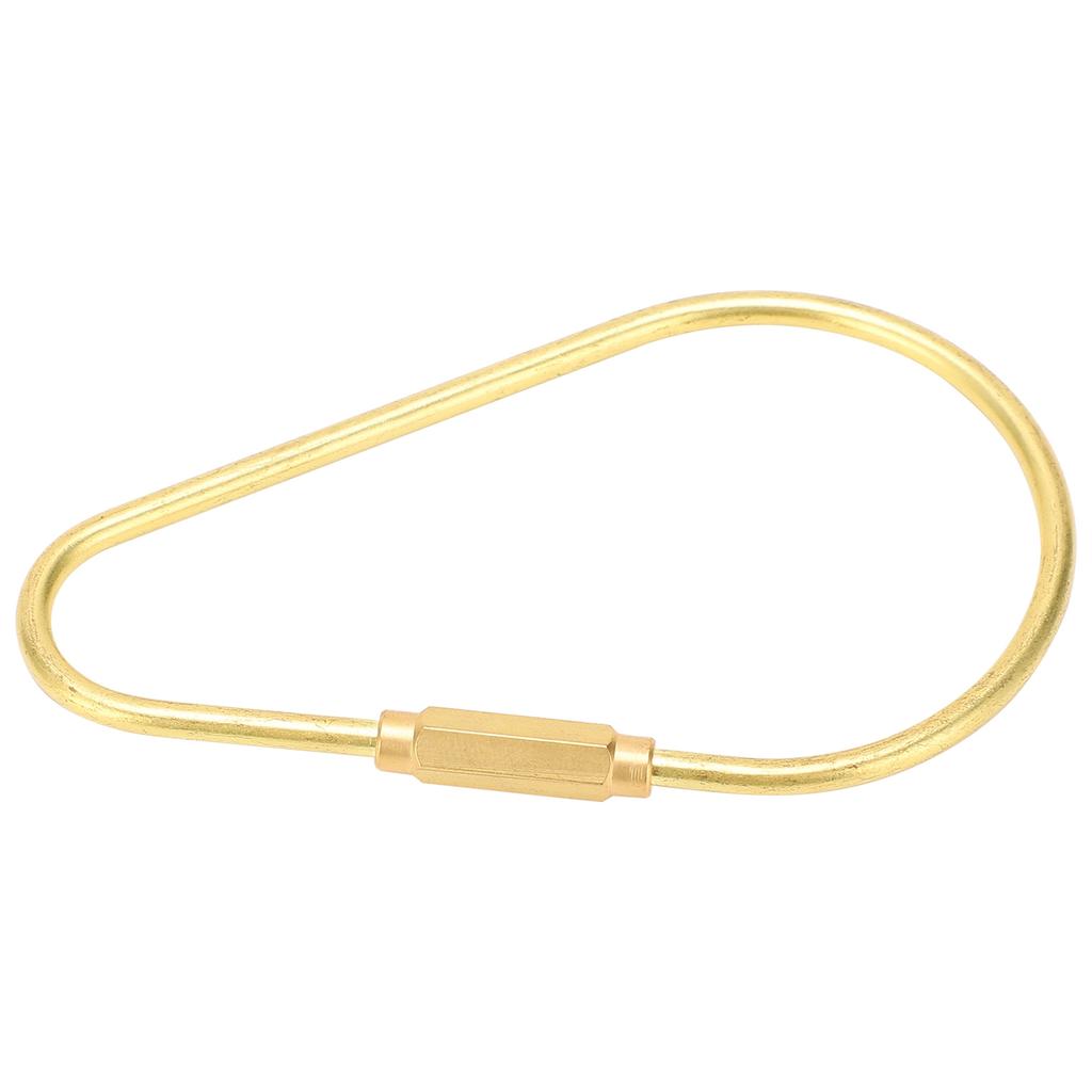 Outdoor Brass Keychain Screw Type Lock Clip Keys Holder Organizer Retro Key RingL