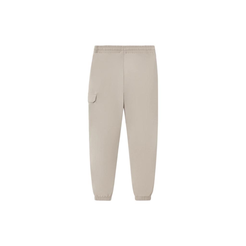 Li-Ning Wade Series Three-Dimensional Cut Tapered Knit Sports Pants Men Bottoms Gray AYKS089-2