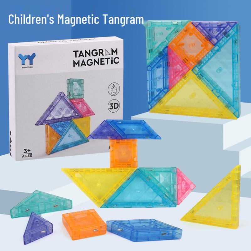 

3D Magnetic Tangram Puzzle for Early Childhood Education