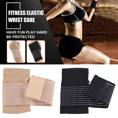 Sport Elastic Bandage Nylon Wrist Support Bracer Wristband Adjustable Portable Brace Support Accessories for Outdoor Activity