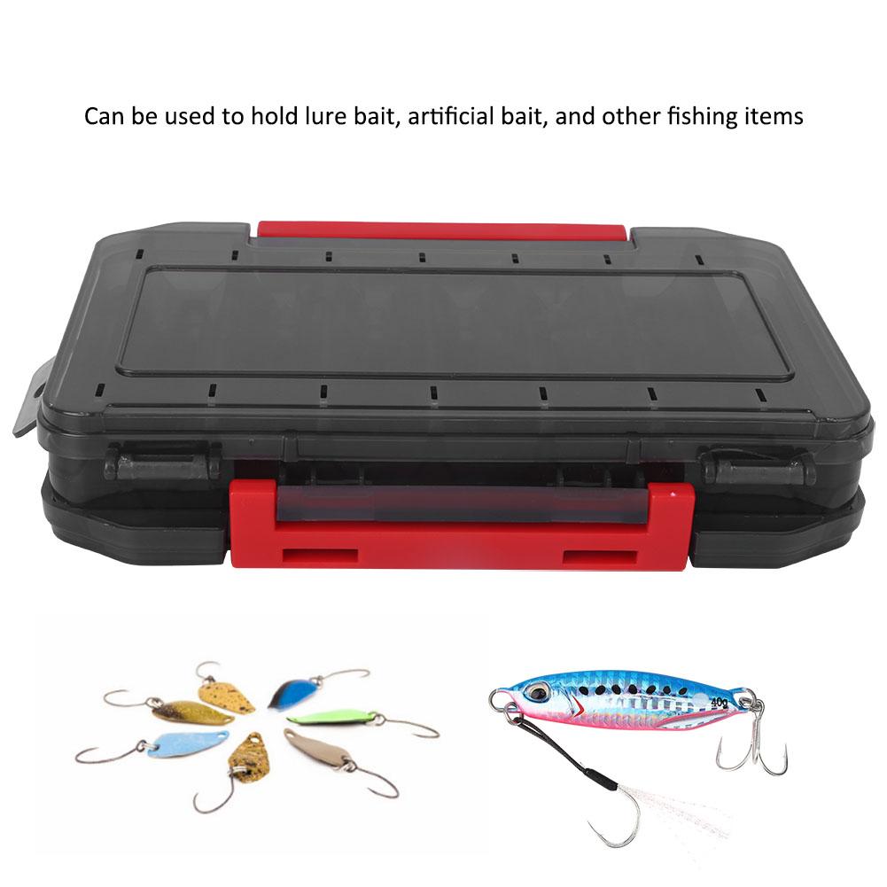 Multifunction PVC Double Layer Lure Tool Storage Box Fishing Bait Accessory GrayLure Box