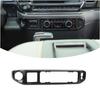 Carbon Fiber Console Radio Cimate Control Panel Cover for Chevy Silverado +