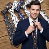 Stripe British Style Notes Music Men Plaid Necktie Lattice Print Women Slim Ties Fashion Neck Tie