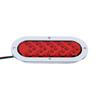 2PCS Trailer Tail Light Sequential Arrow Stop Brake Light LED Daytime Running Lights 25LED 6" Oval Truck Bus Turn Signal Light