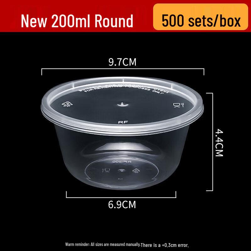 

Disposable Round Plastic Takeaway Bowls