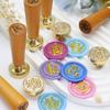 Handcrafted Beechwood Wax Seal Stamp With Interchangeable Brass Embossing Tip for Elegant Correspondence