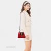 [Pre-Owned] Sylvie Gold Buckle Striped Webbing Leather Mini Shoulder Crossbody Bag - Very Good #1FGBFDS
