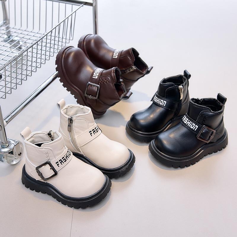 Unisex Kids Casual Mid Calf Martin Boots For Boys And Girls