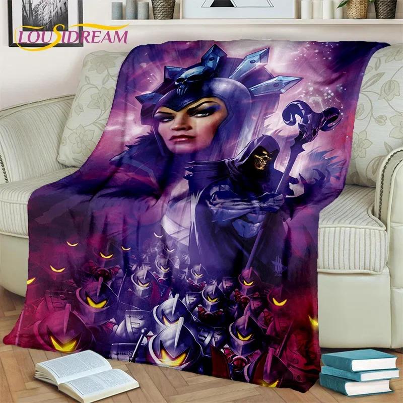 Cartoon He Man Masters of Universe Blanket,Soft Throw Blanket for Home Bedroom Bed Sofa Picnic Travel Office Cover Blanket Kids