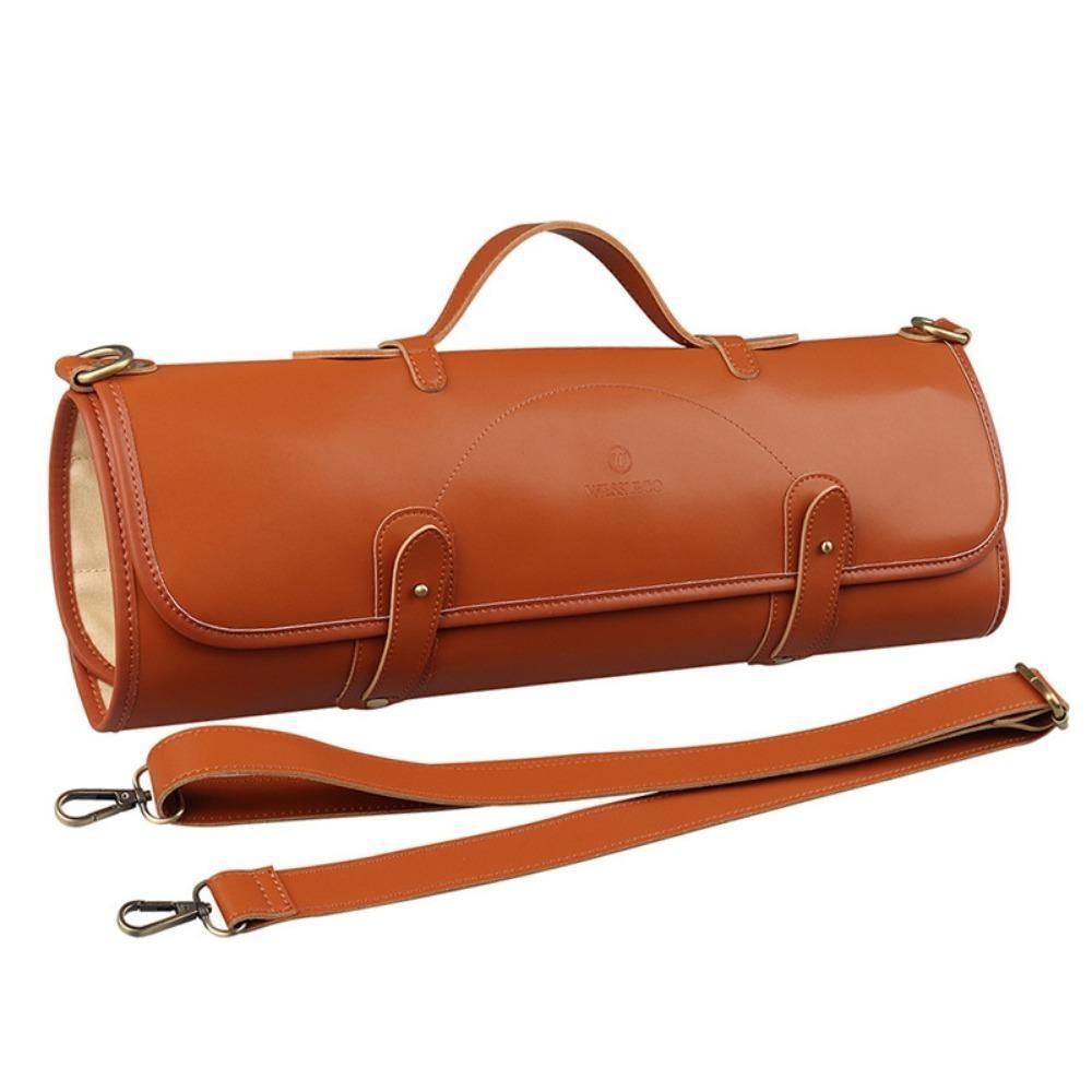 Outdoor Leather Knife Bag, Chef Knife Bag, Cowhide Knife Bag, Outdoor Camping Bag
