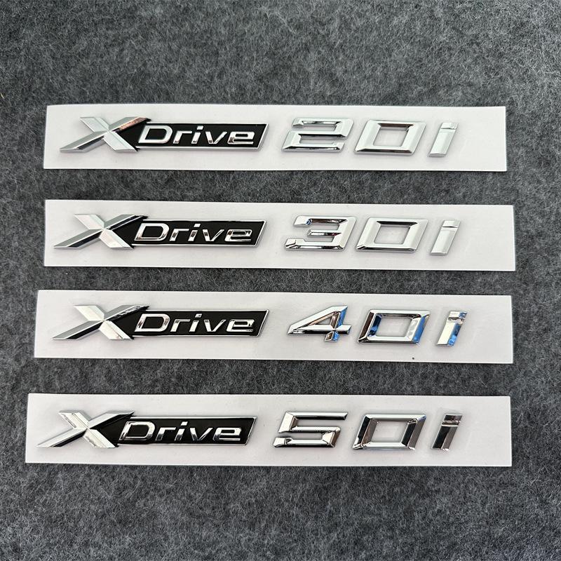 Compatible with BMW X1, X3, X5, X6 xDrive 20i, 28i, 30i, 35i, and 40i Side and Tail Badges