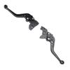 1 Pair Motorcycle Brake Clutch Lever Aluminum Alloy Anodized Short Adjustable Brake Handle Levers Set Replacement for