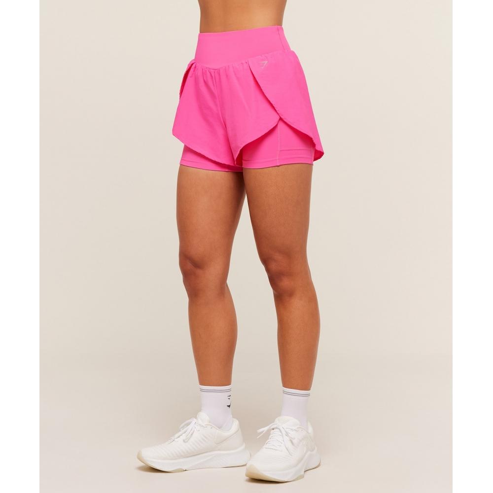 Gymshark RunnIng 2 In 1 Shorts Energy pInk B3c4d Kc2w