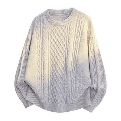 Pullovers Long Sleeves Sweaters Unisex Jumper Paragraph Autumn Winter Tops Couple Wool Sweater Loose Pullover Round Neck Men's Bottoming Knit Sweater