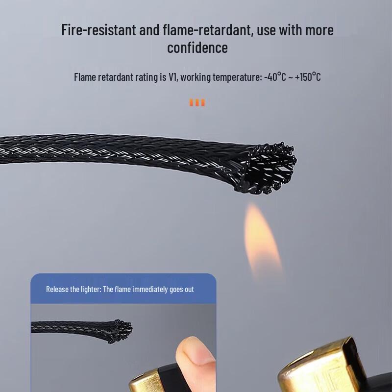 Nylon Braided Flame Retardant Cable Sleeve