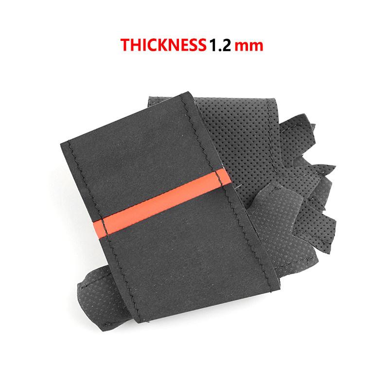 Δερμάτινο κάλυμμα σουέτ τιμονιού αυτοκινήτου για BMW M Sport 1 3 Series E81 E82 E87 E88 M3 E90 E92 E93 2008-2013 X1 E84 2011