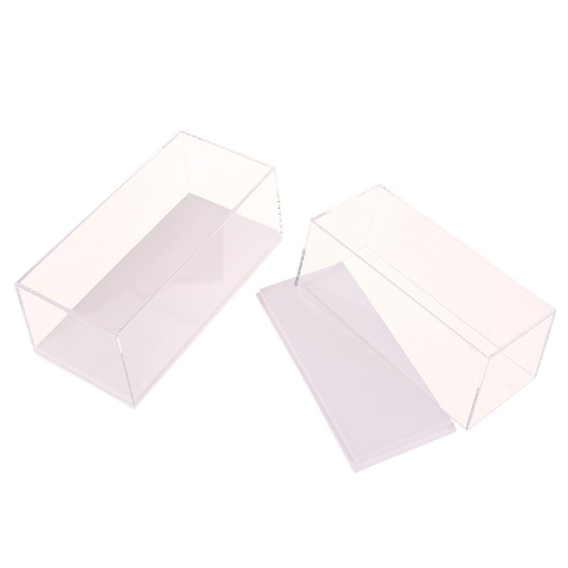 1:64 Skala Bilmodell Utstillingsboks Gjennomsiktig Akryl Støvtett Kasse Hardt Omslag Samleobjekt Miniatyrfigur Leketøy Beskyttelse