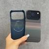 Half Border Carbon Fiber PC For Magsafe Phone Case For iPhone 17 Air 16 15 14 Plus 13 12 Pro Max Starry Sky Texture Cover