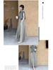 Tea-Toned Summer Chic: Salt-Style Denim Jacket & Dress Set - Trendy, Youthful, and Elegant.