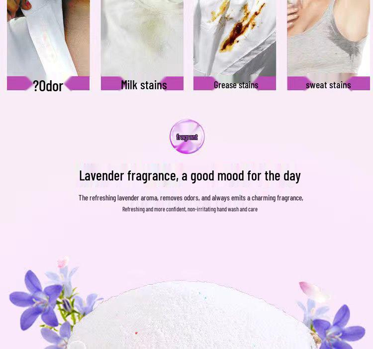 Lavender Scented Universal Laundry Detergent Powder – 20 Jin Bulk for Machine & Hand Wash, Stain Removal, Hotel & Household Use.