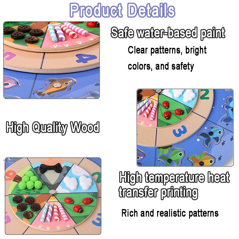 Toddler Magnetic Fishing Game Montessori Parish Toy Number Cognition Fine Motor Training Sensory Toy Baby Education Creative Toy