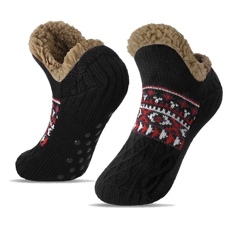 Fall and Winter Floor Socks Home Warm Women Men Socks Snow Socks Sleep Carpet Socks Slippers Socks Men Non-slip Yoga Socks
