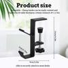 1Pcs Clamp-On Under Desk Hook – Adjustable Arm Headphone & Bag Holder for Desks 1–5cm Thick – Backpack, Purse, Handbag Hanger