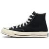 1970s Trend Sports High Top Canvas Shoes Unisex Sneakers Black 162050CC