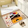 Kitten soft diatom mud non-slip absorbent floor mat toilet door toilet quick drying mat bathroom toilet carpet