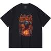 230 Gsm 100% Cotton Heavy Metal T-Shirt  Rock Band Popular Music Print Unisex Heavy Cotton T Shirt