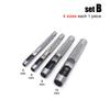 4/6/10pcs Mix Size Round Hole Punch Hollow Cutter Set Lot for Gasket Rubber Leather Craft Belt Bag Clothing High Hardness Steel