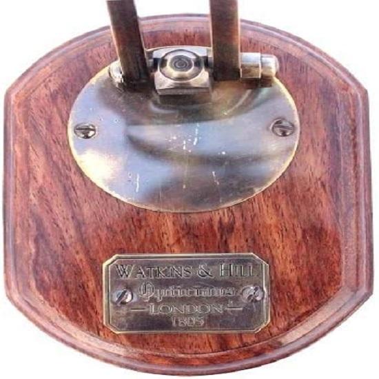 Antique Brass Magnifying Glass Vintage London 1805 Beautifully Instrument Decorative Collectible Adjustable Workspace