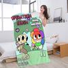 Popular Game D-Dandys World Whitepaper Beach Towel Colorful Bath Towels for Girl Microfiber Quick Dry Custom Sand Free Beach