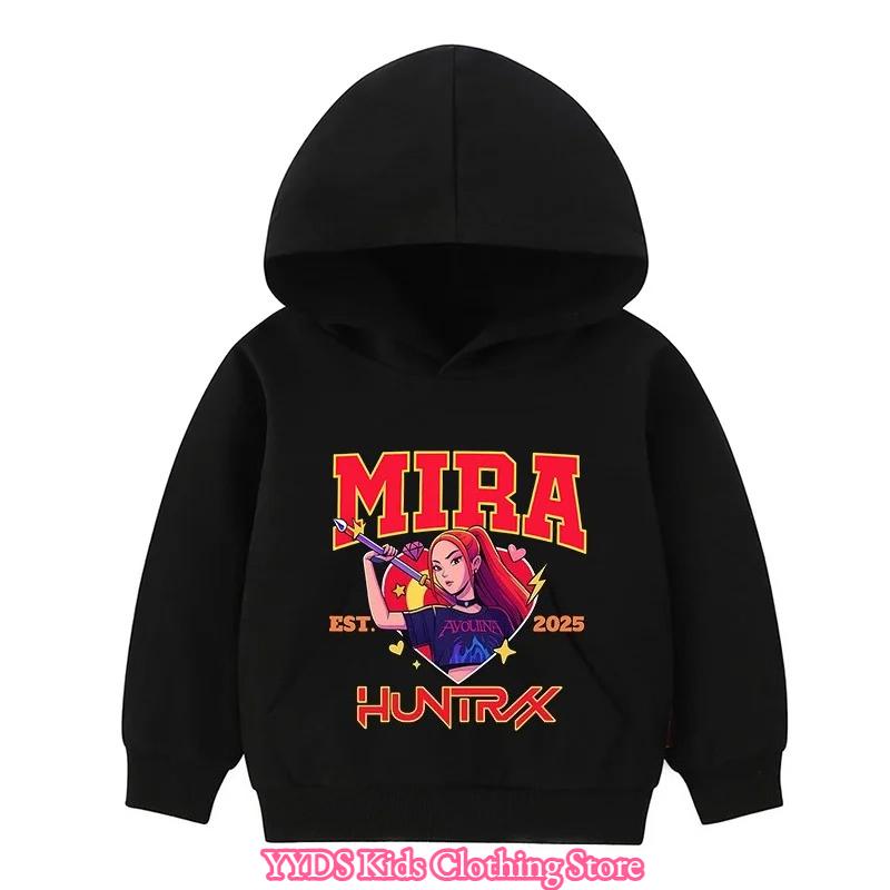 2025 Hot Kpop Dämonenjäger Kinder Charakter Kapuzenpullover Print Pullover Mädchen Herbst Hoodie Neuheiten für den Herbst