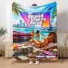 Grand Theft Auto Personalized Text Blanket Throw Personalized Blanket Comfortable Throw For Office Office Chair Couch Home Decor for All Occasions